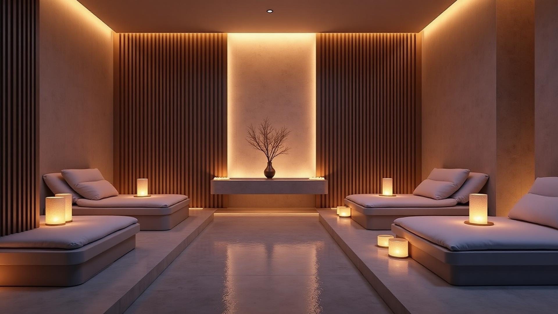 Luxurious spa interior