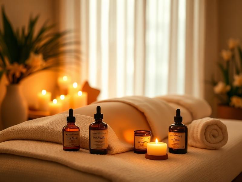 Aromatherapy massage with essential oils
