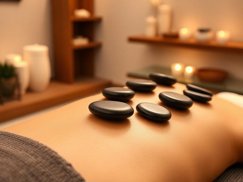 Hot stone massage ritual